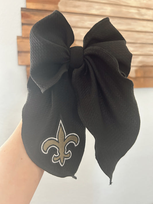 SAINTS SAILOR BOW -BLACK