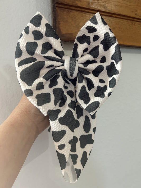 COW PRINT BOW