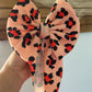 ORANGE/BLACK CHEETAH - BOW