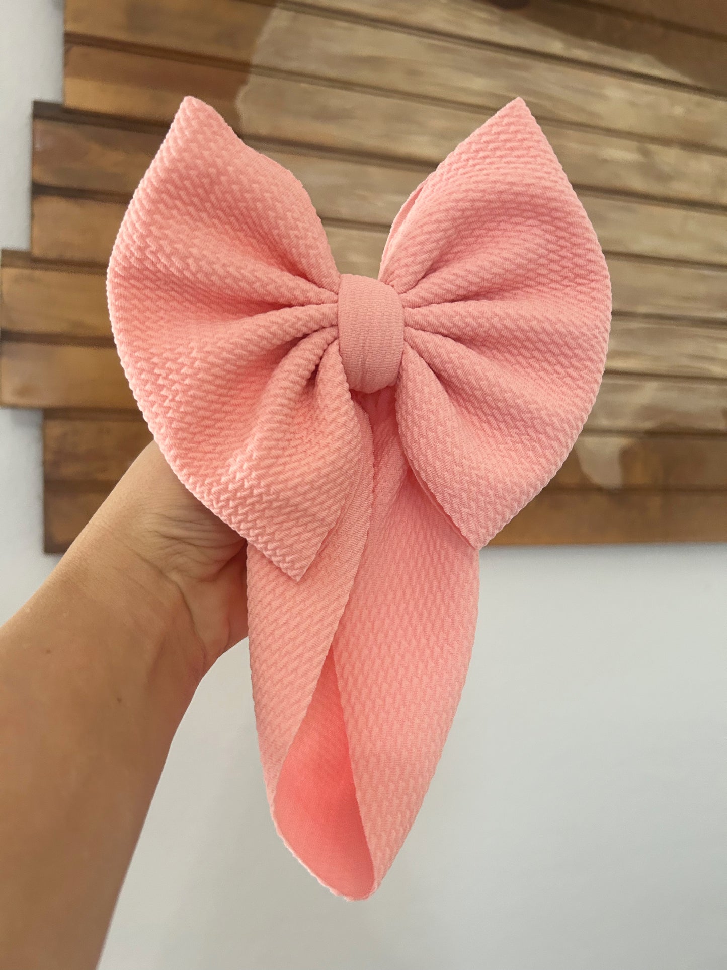 SOLID PINK BOW