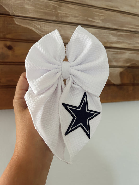 COWBOYS SAILOR BOW - WHITE