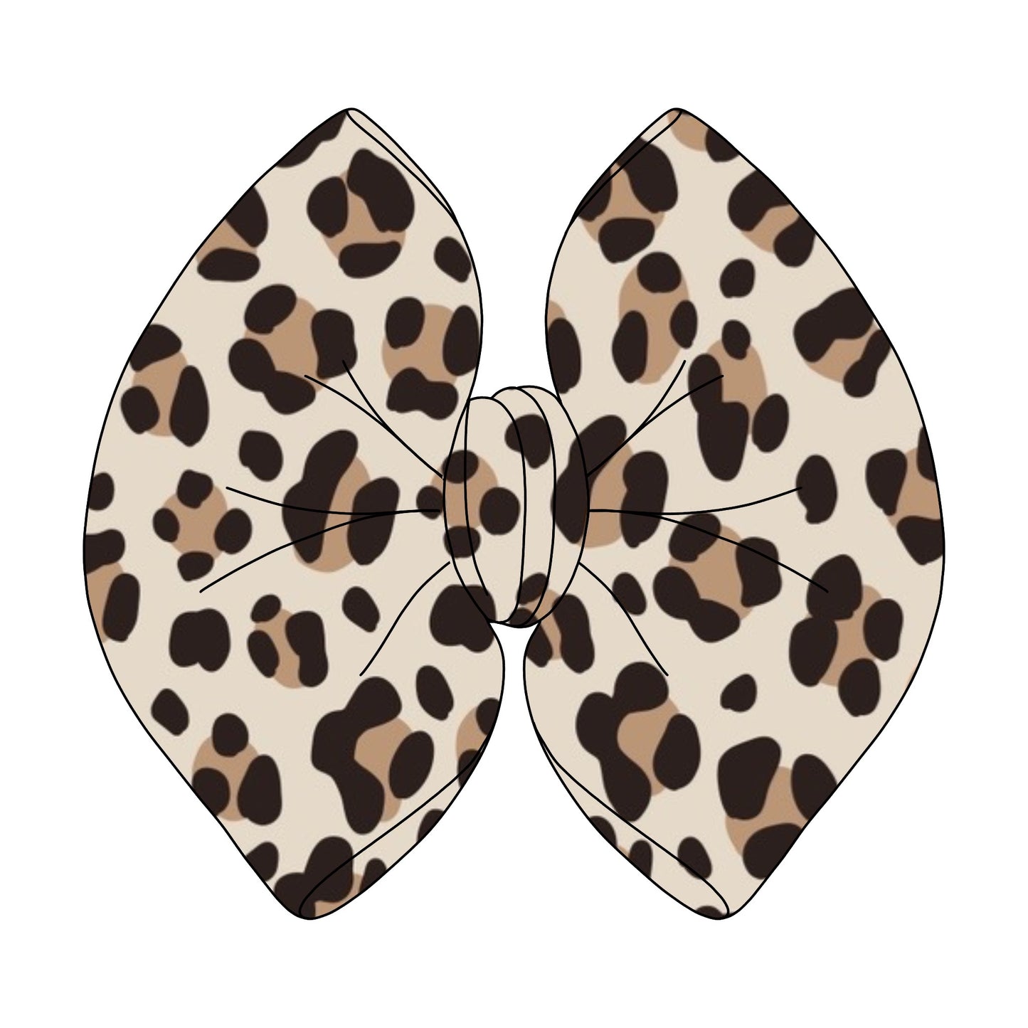 LEOPARD PRINT BOW