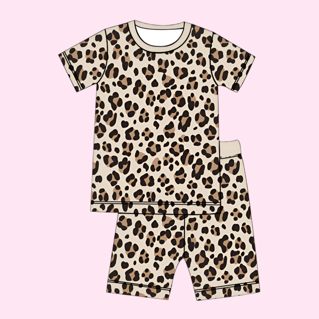 BAMBOO JAMMIES - 2 PIECE SET - LEOPARD PRINT