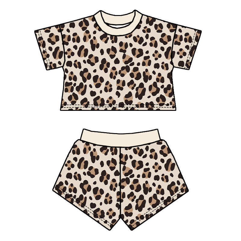 LOUNGE SET - LEOPARD PRINT