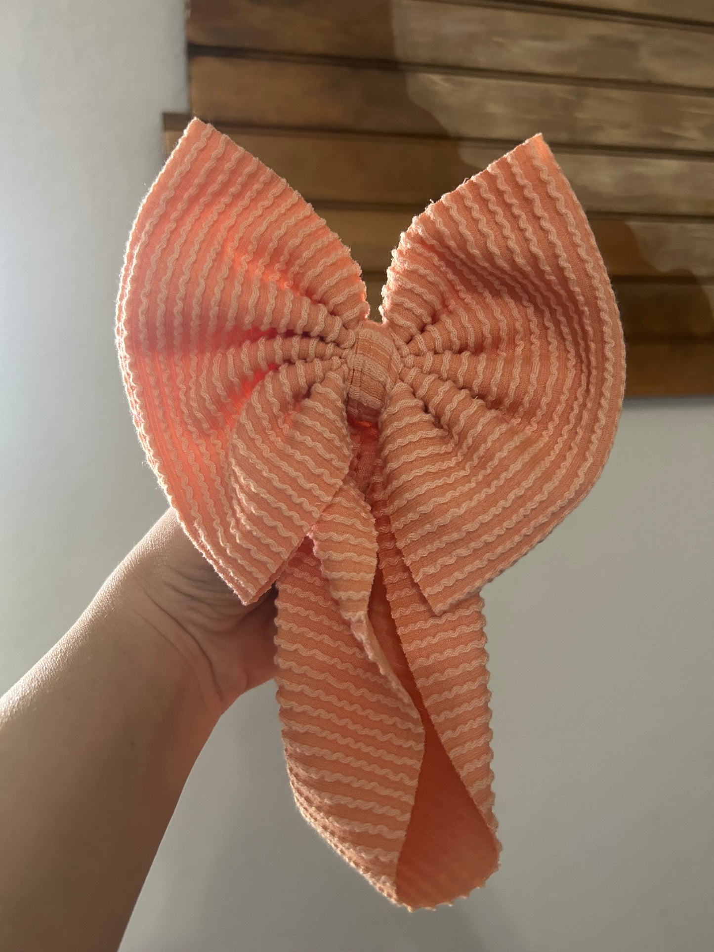 MELON RIBBED BOW