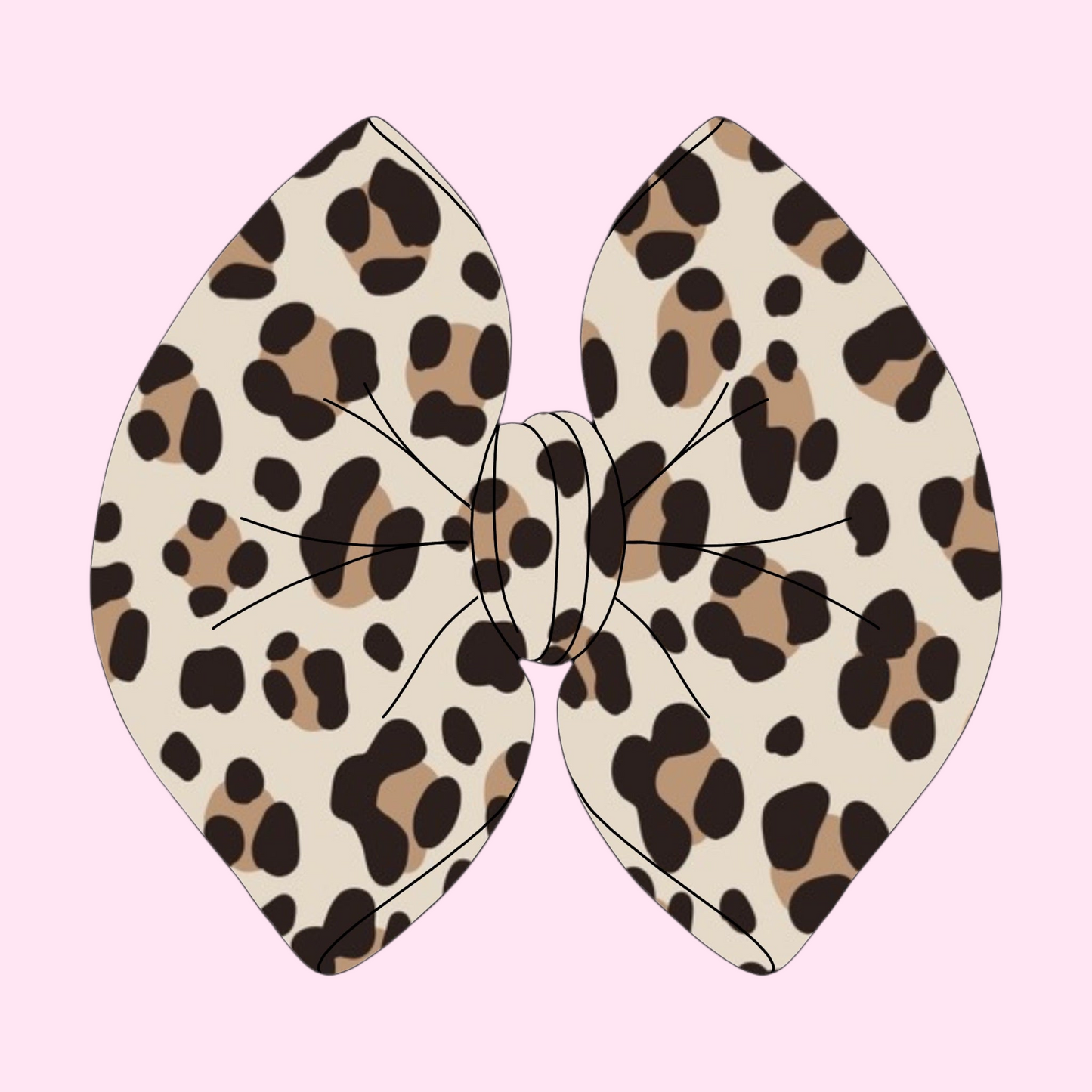 LEOPARD PRINT BOW