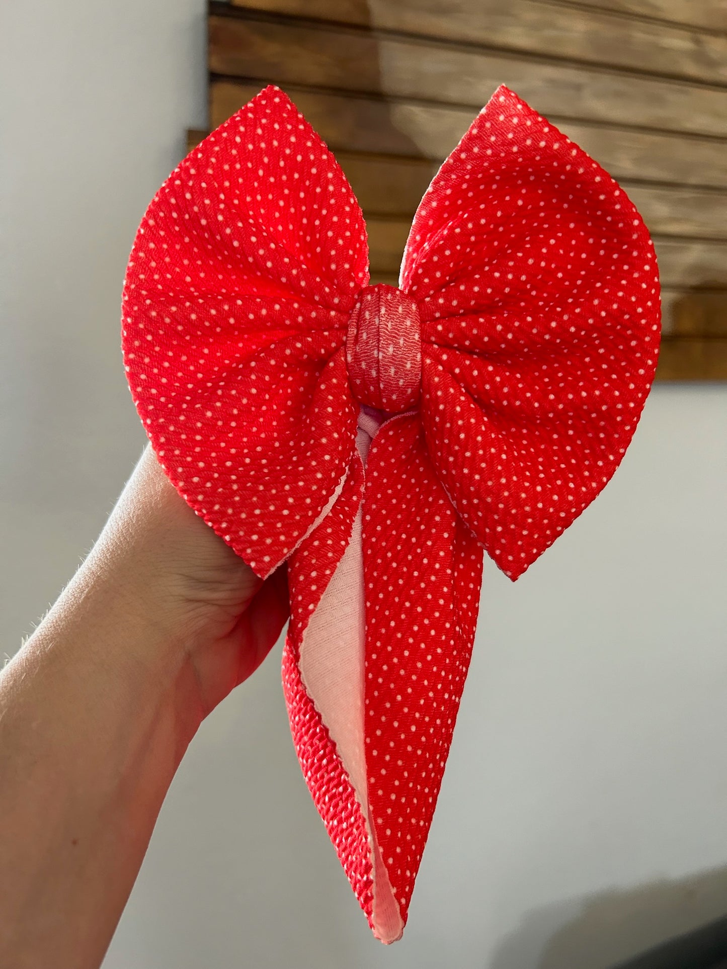 CHRISTMAS BOW - RED DOT