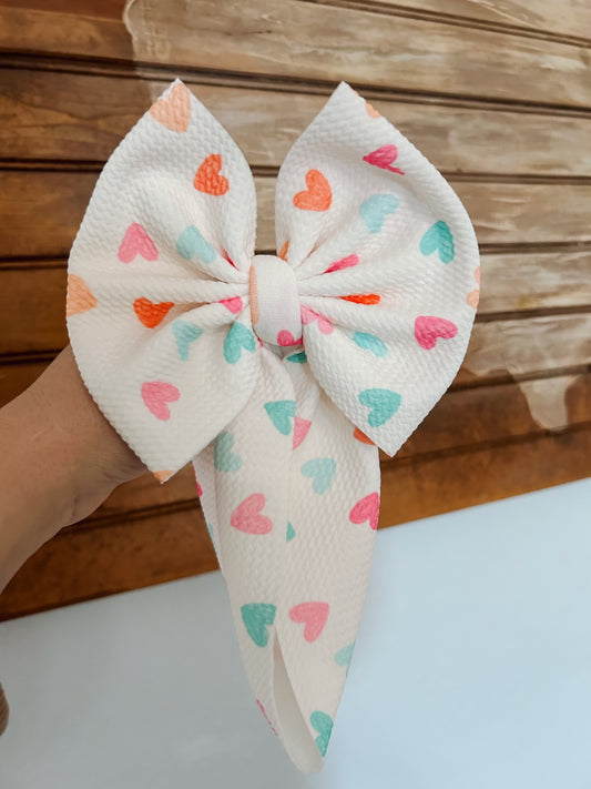 PASTEL HEARTS BOW