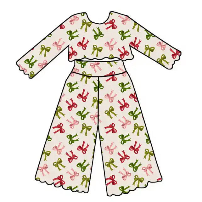 2 PIECE COMFY SET - BOWS - PRE ORDER