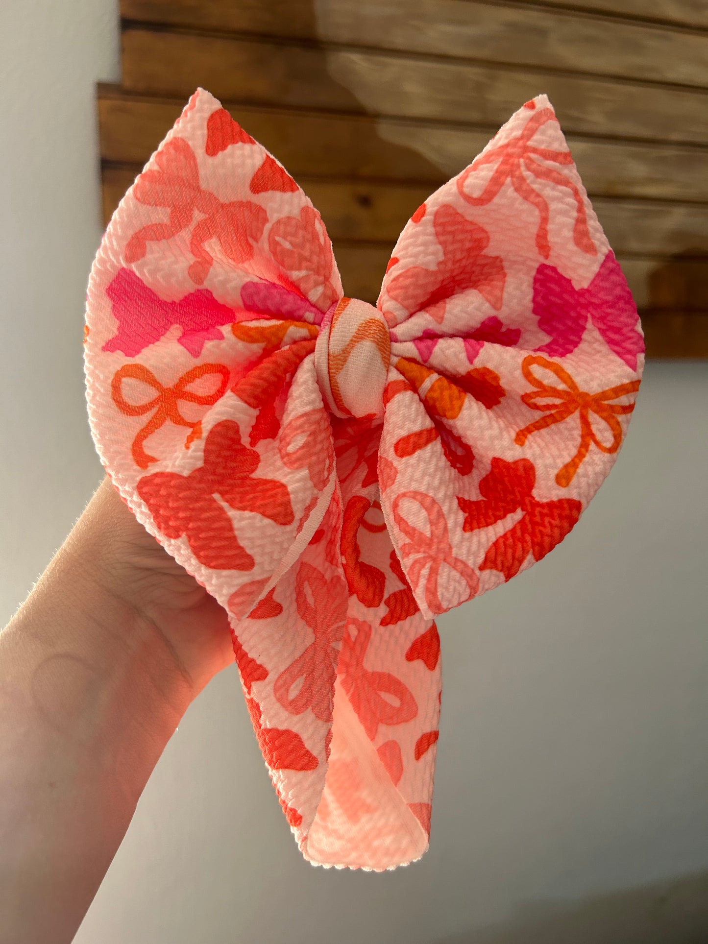 PINK & ORANGE BOWS