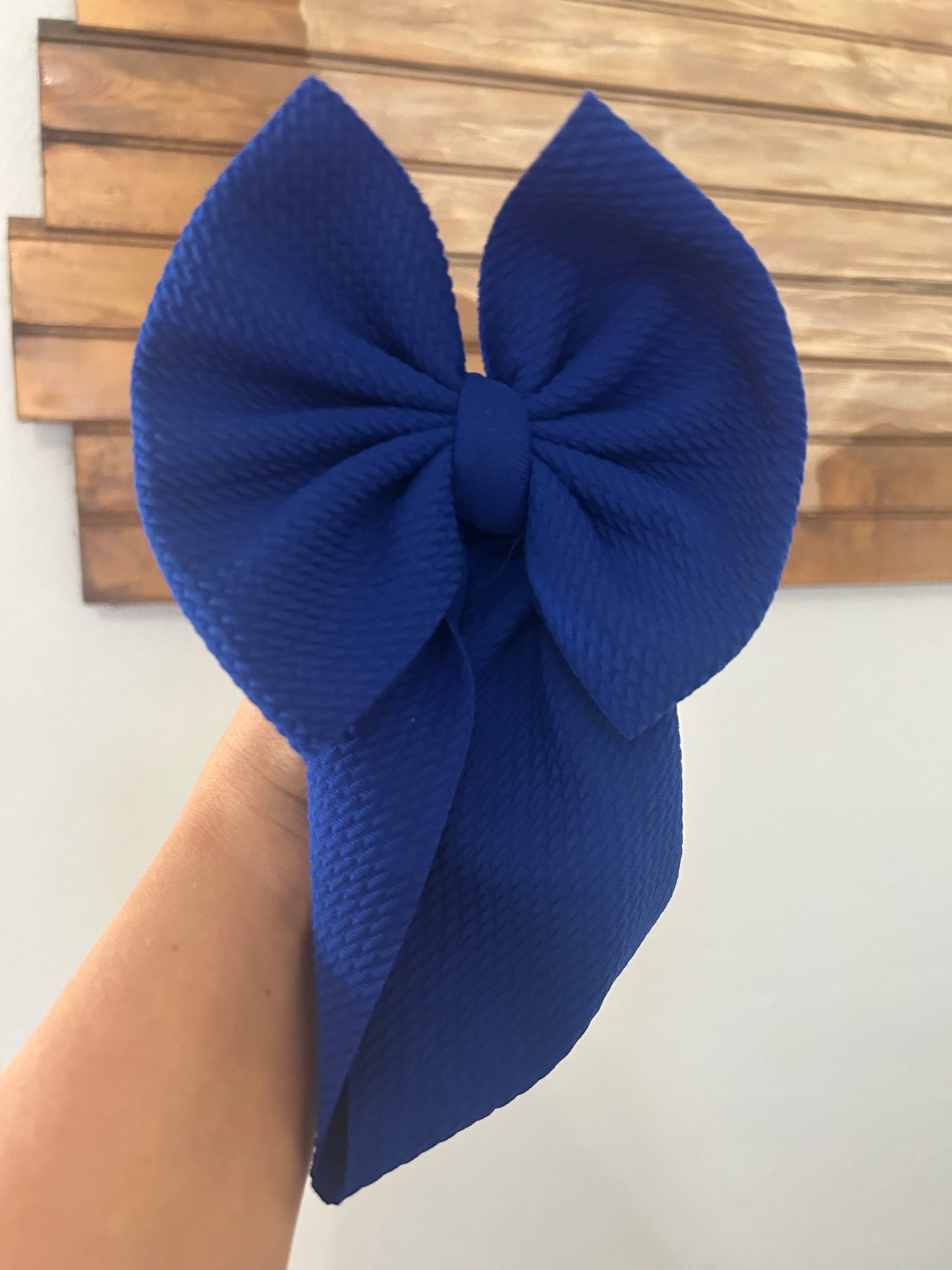 SOLID ROYAL BLUE BOW