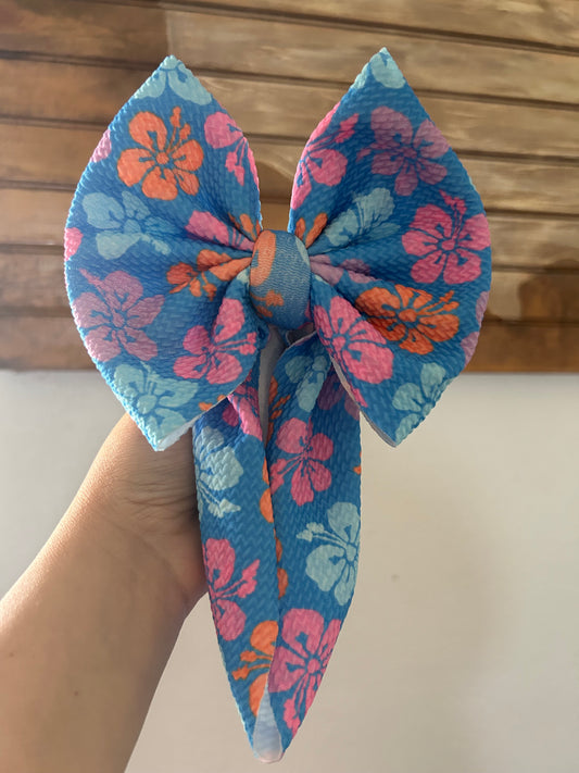 HAWAIIAN BLUE BOW