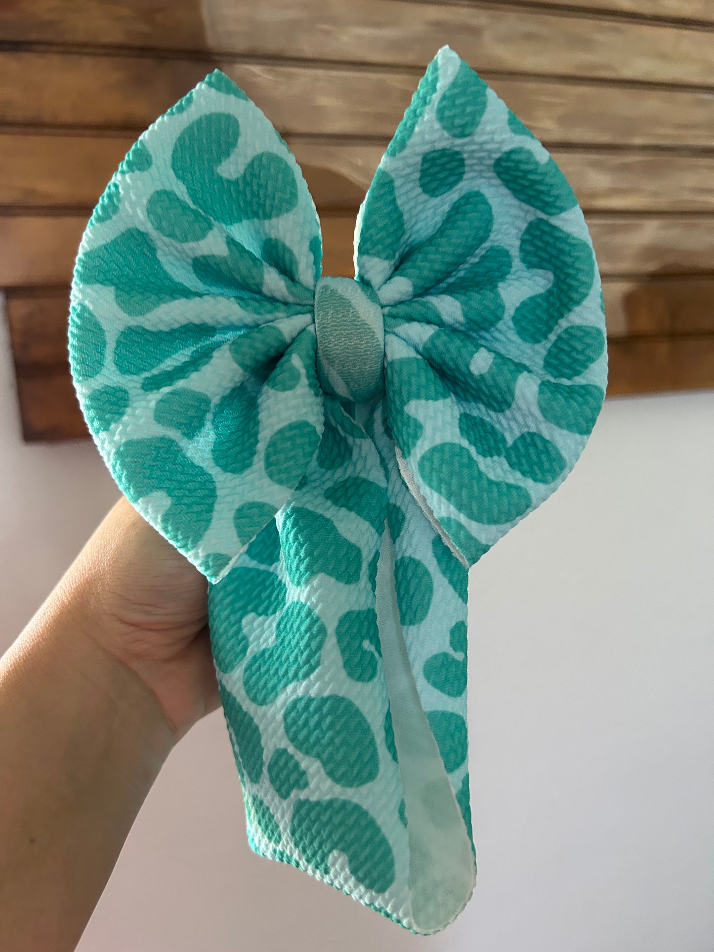 TURQUOISE CHEETAH - BOW