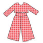 2 PIECE COMFY SET -  PINK/RED GINGHAM- PRE ORDER