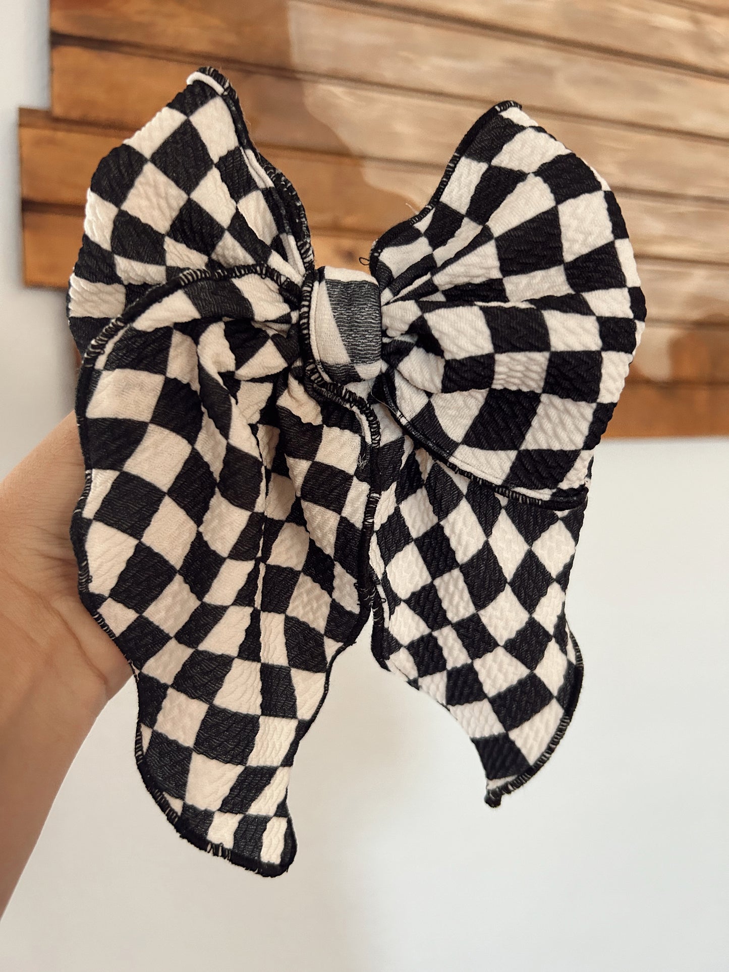 GROOVY CHECKERED BLACK & WHITE SAILOR