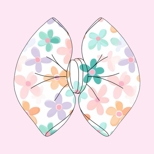 PASTEL FLOWERS BOW