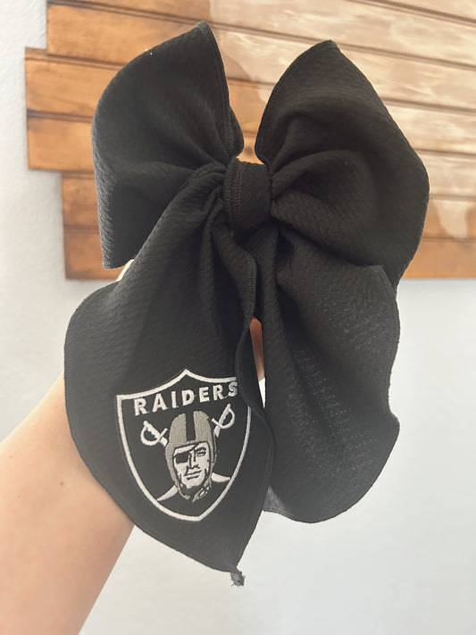 RAIDERS SAILOR BOW - BLACK