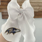 RAVENS SAILOR BOW -WHITE