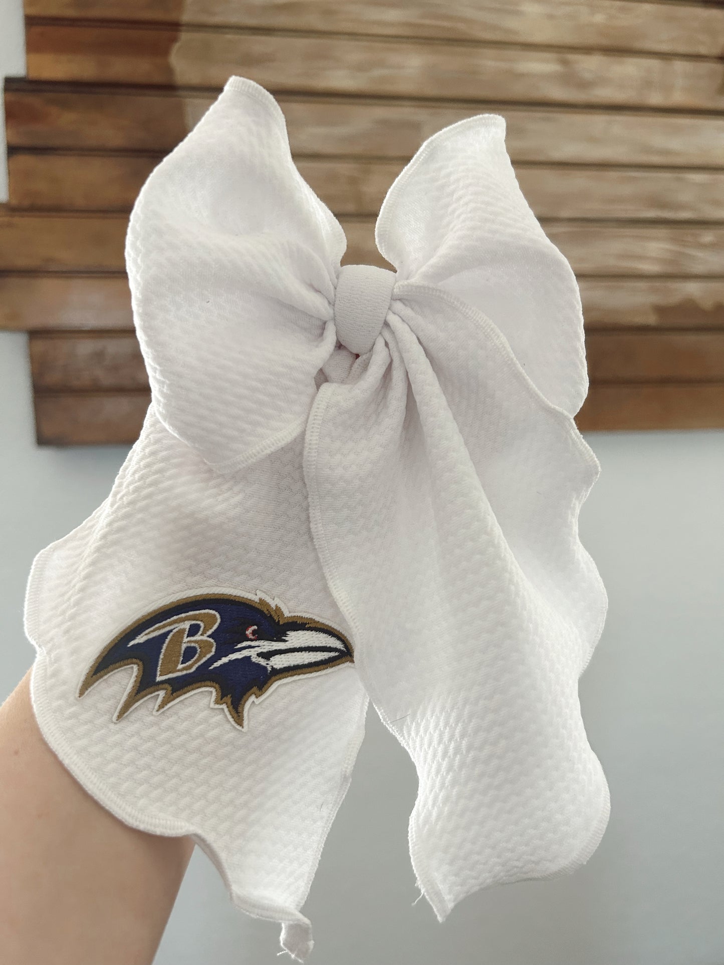 RAVENS SAILOR BOW -WHITE