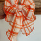 ORANGE/WHITE PLAID SAILOR