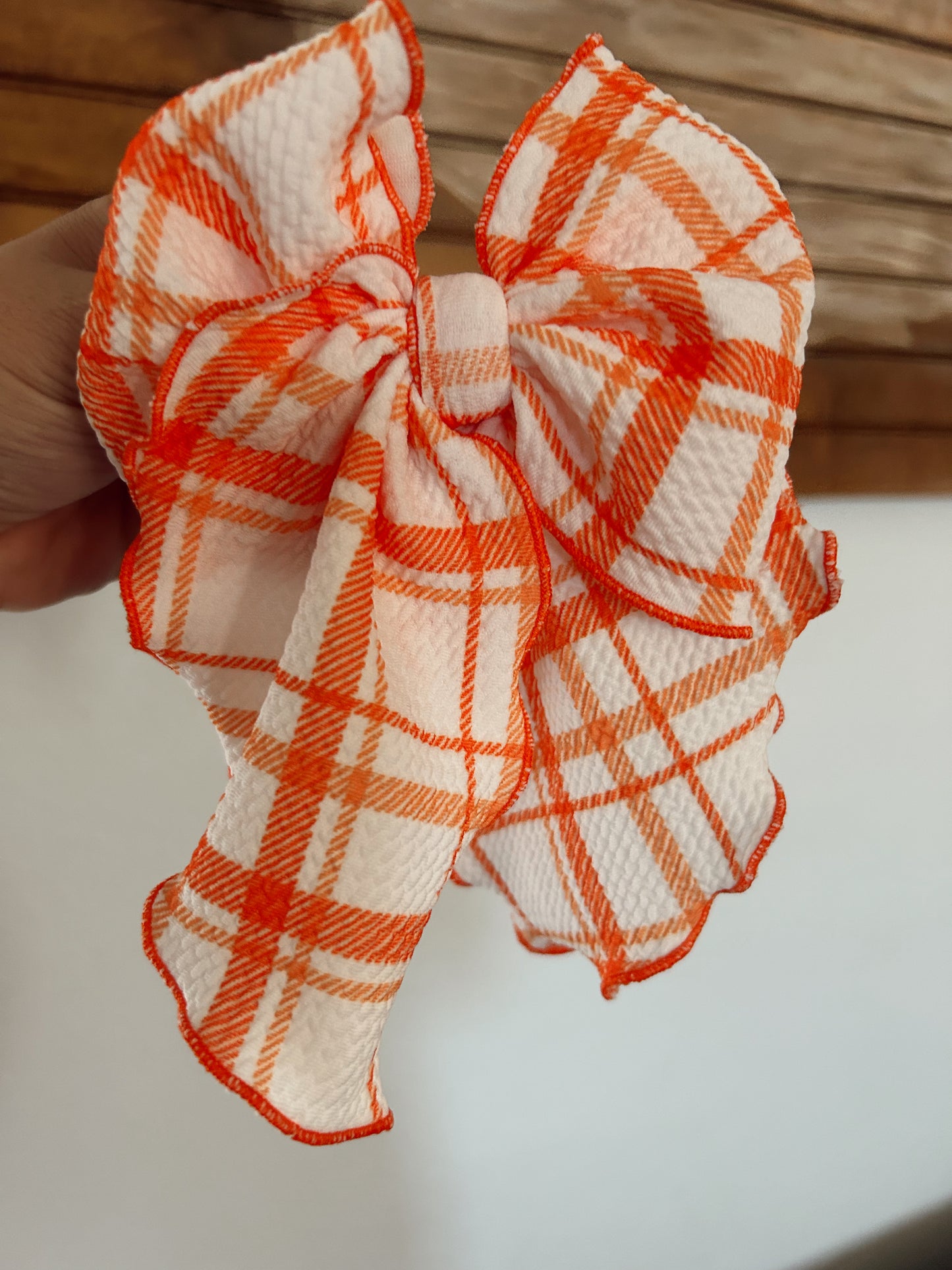 ORANGE/WHITE PLAID SAILOR