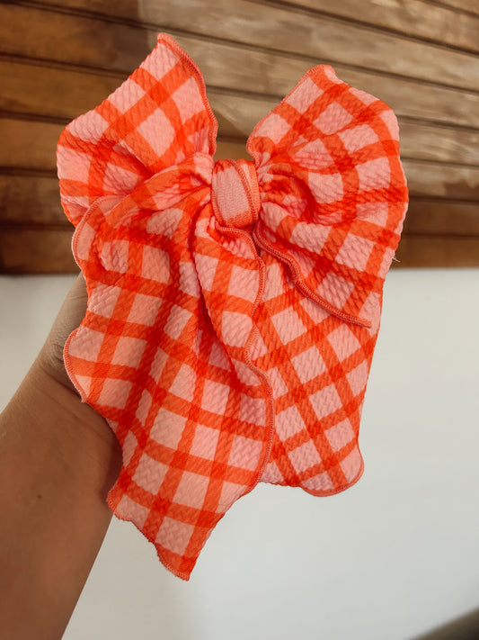 PINK/ORANGE PLAID SAILOR