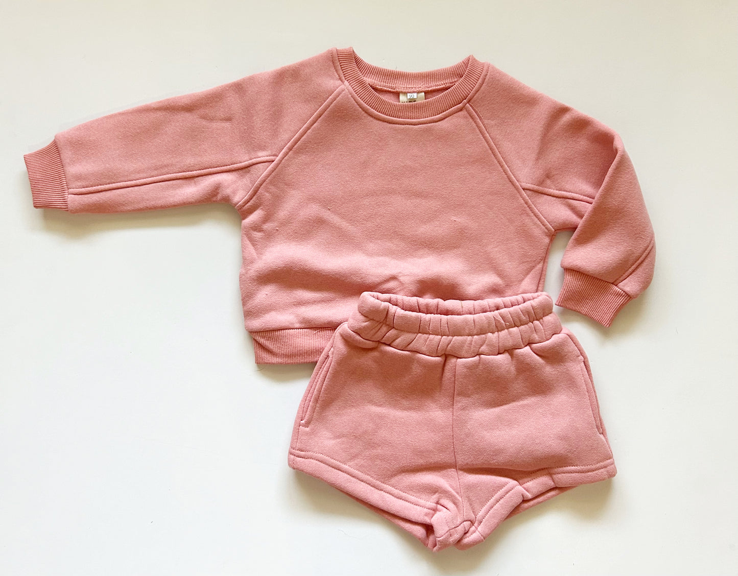 PINK PULLOVER WITH SHORTS