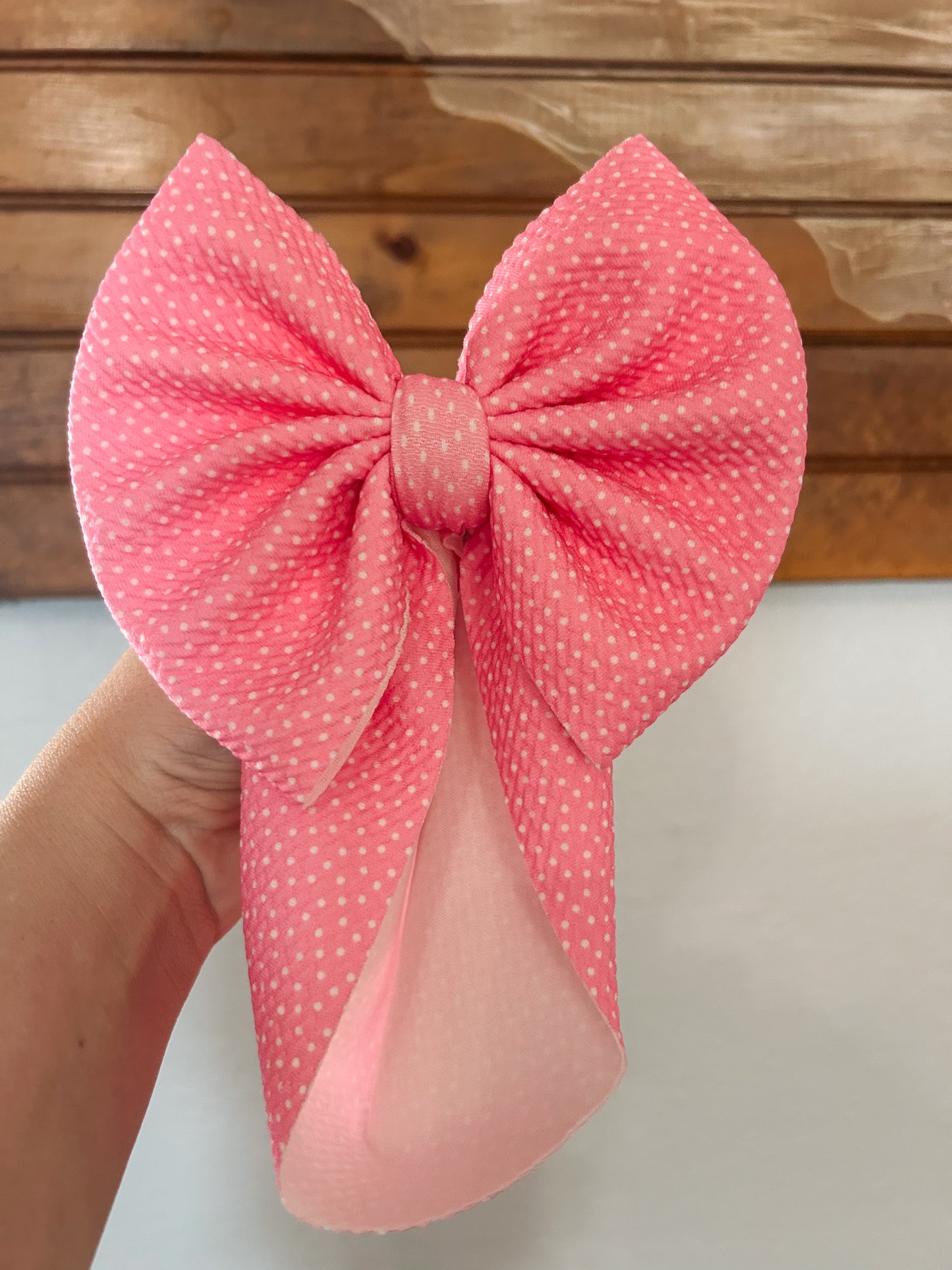 PINK DOTS BOW