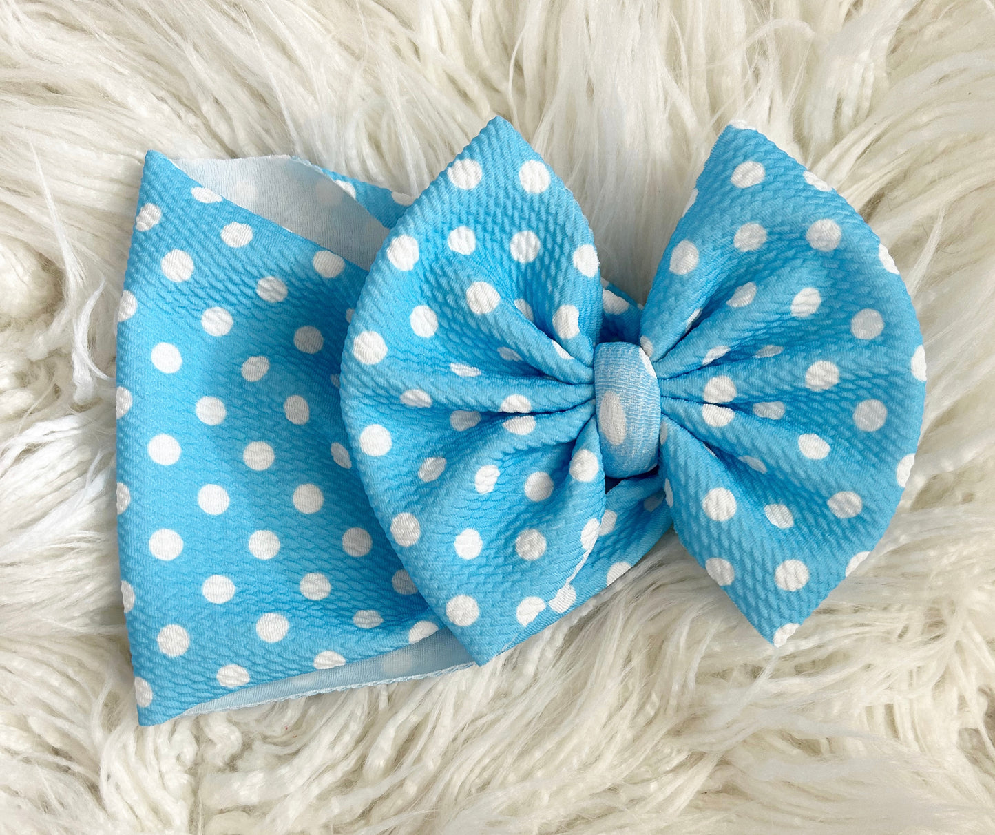 BLUE DOT BOW